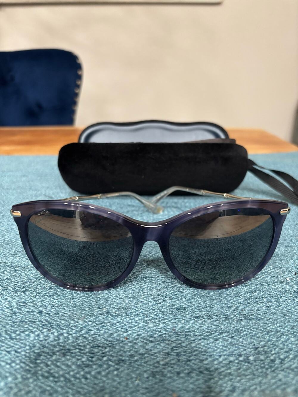 Gucci Blue Cat Eye Sunglasses